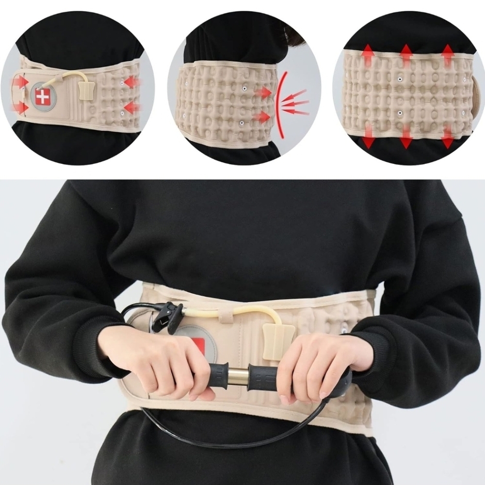Decompression Back Belt Inflatable Lower Back Brace for Lower Back Pain Relief - Picture 3 of 4